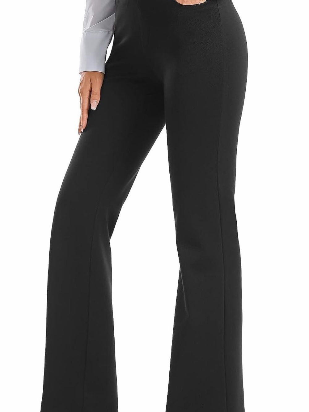 Black Women's Flared Dress Pants